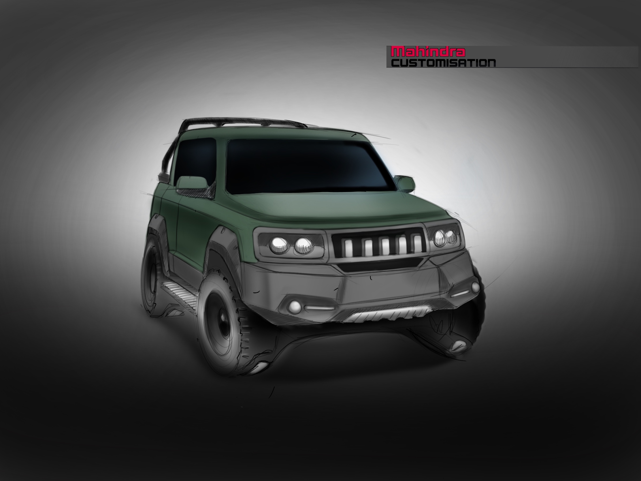 Mahindra Customisation Sketch