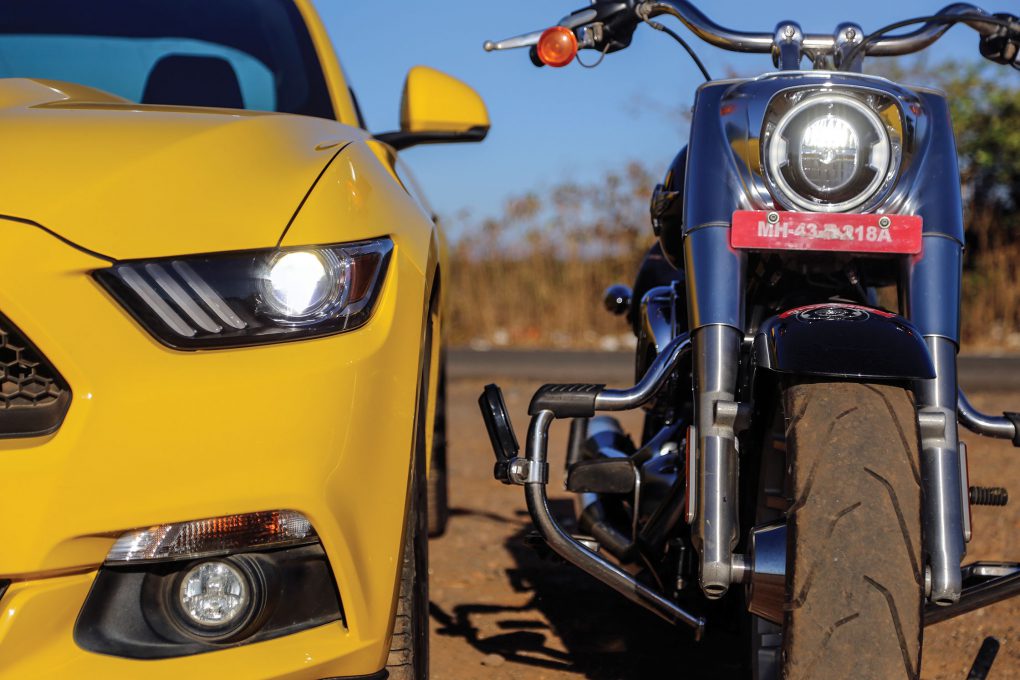 Ford Mustang Vs Harley-Davidson Fat Boy 3