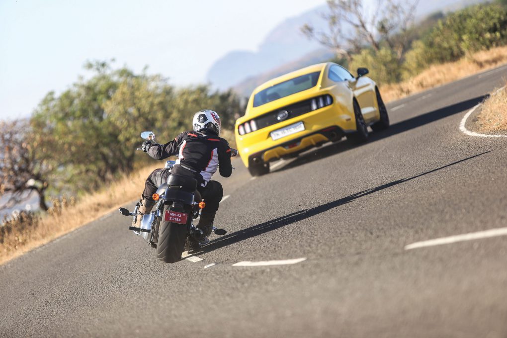 Ford Mustang Vs Harley-Davidson Fat Boy 7