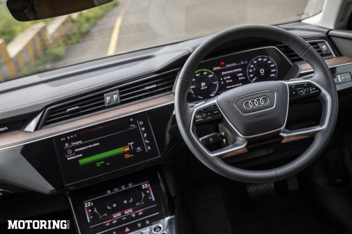 Audi e tron Review Charging IN Motoring World