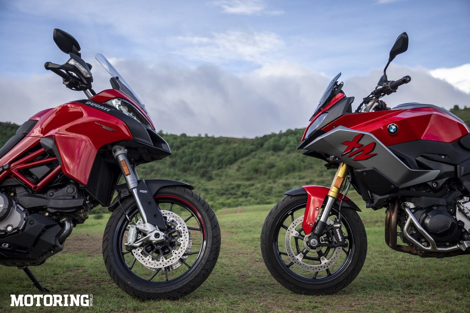 bmw f 850 gs vs ducati multistrada 950