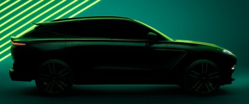 The performance variant of the Aston Martin DBX teased: