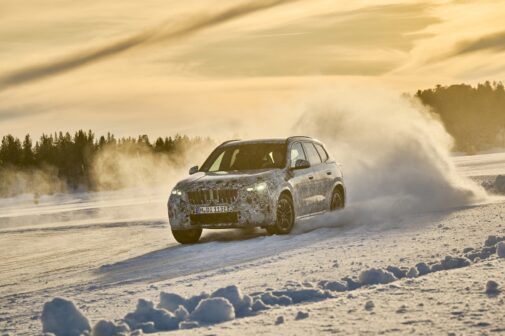 BMW iX1 testing in Sweden