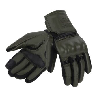 Gareth Leather Gloves_Olive
