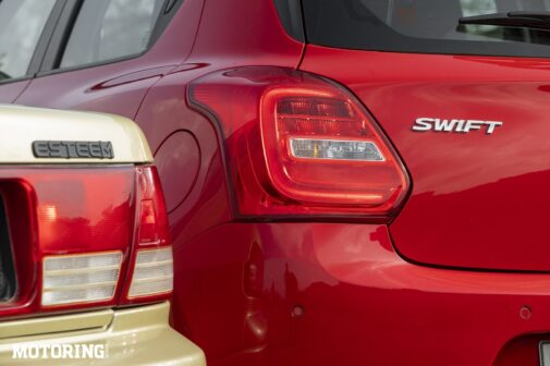 Maruti Suzuki Esteem VS Maruti Suzuki Swift - details - rear