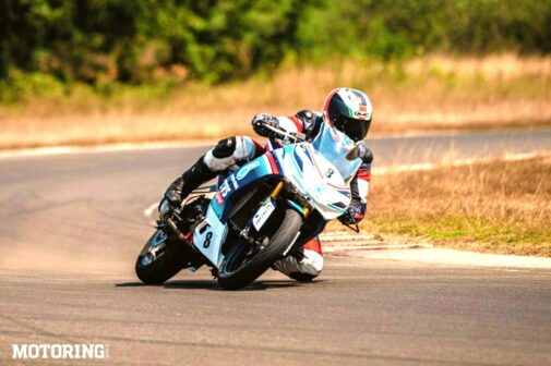 TVS Apache RR310 Cup Bike cornering