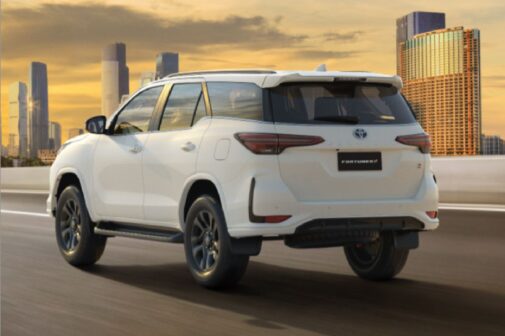 Toyota Fortuner GR-S rear profile