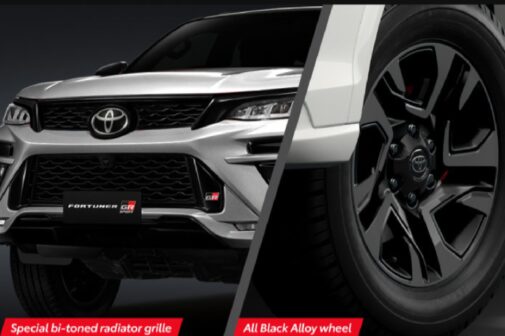 Toyota Fortuner GR-S wheel and grille