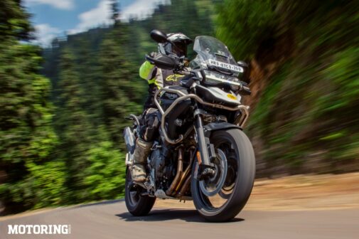 Triumph Tiger 1200 GT Pro Review - front tracking