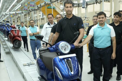 Bajaj Chetak electric assy line