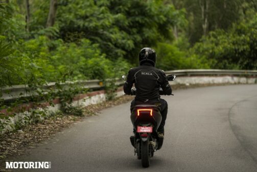 Ather 450X First Ride Review - rear dynamic