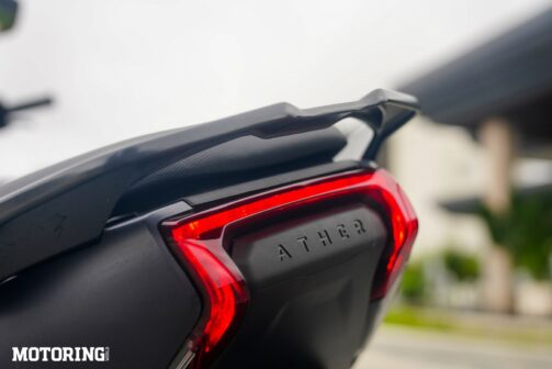 Ather 450X First Ride Review - tail light