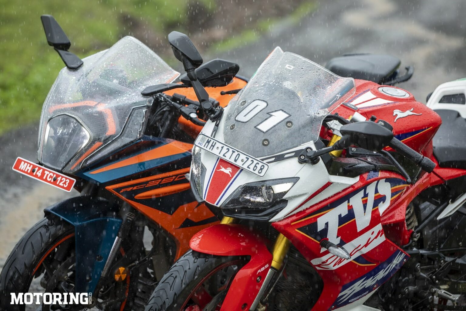 Ktm Rc Vs Tvs Apache Rr Bto Faired Fun Motoring World