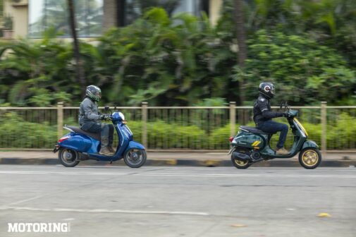 Bajaj Chetak EV VS Vespa Racing Sixties CBS (4) (Copy)