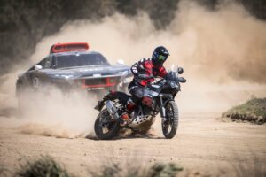 Ducati DesertX and Audi RS Q e-tron