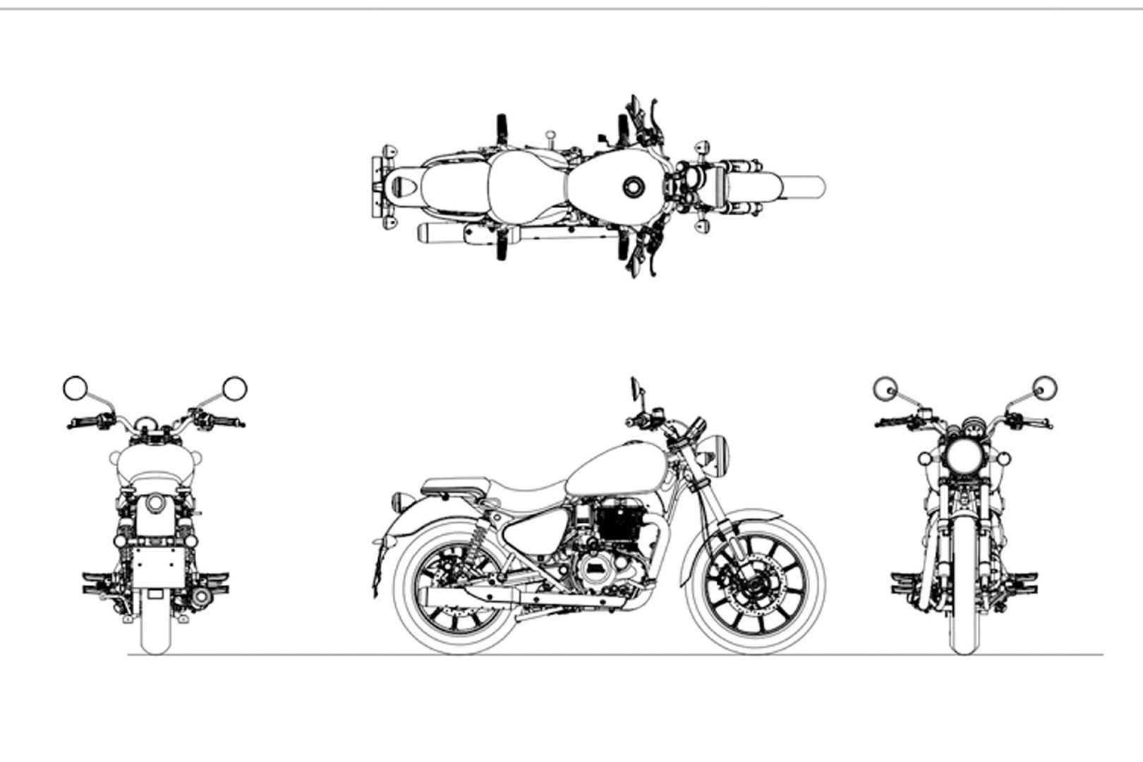 How to draw a Royal Enfield Bullet | Easy Drawing Vintage Motorcycle | Bullet  drawing - YouTube
