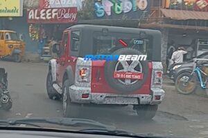 Thar three-door facelift