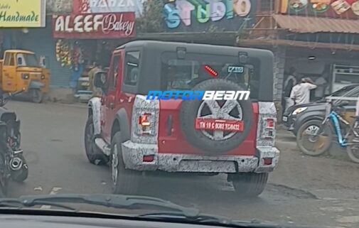 Thar three-door facelift
