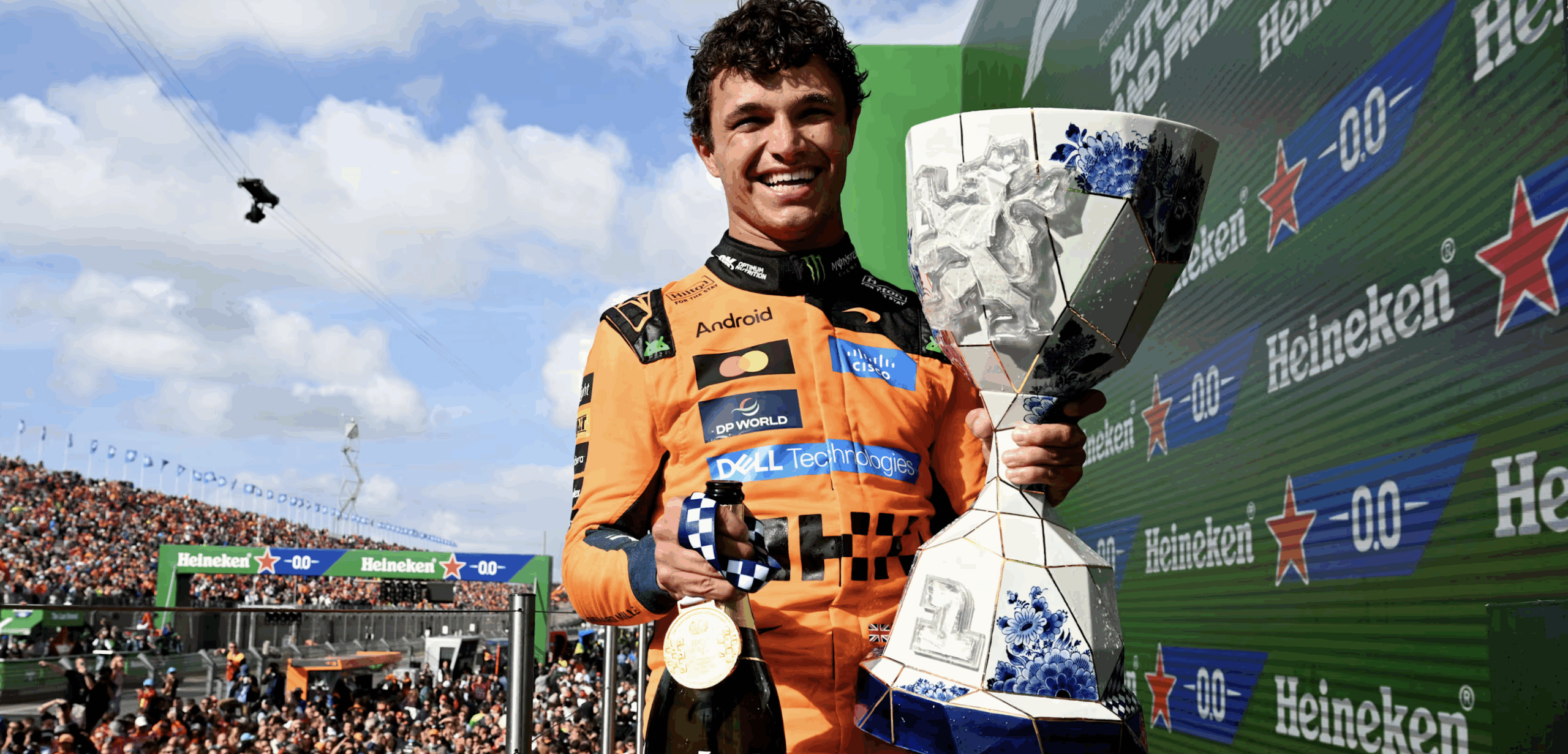 Norris Masters Chaotic Dutch GP as Verstappen Crashes Out