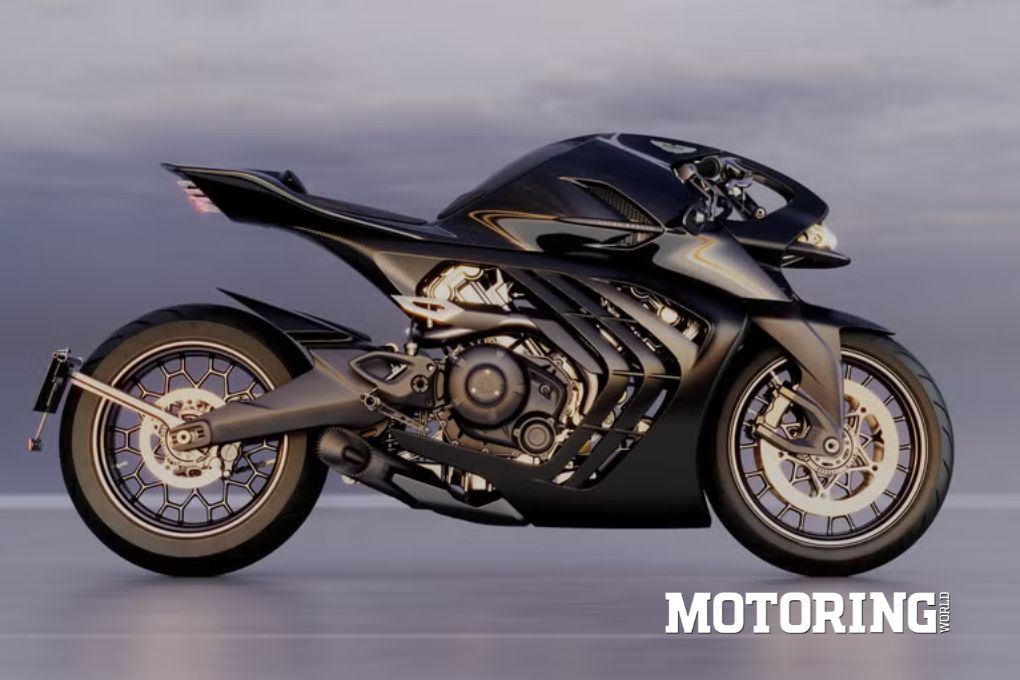 The Aston Martin AMB 002 is a 130 bhp V-twin bike limited to 300 units